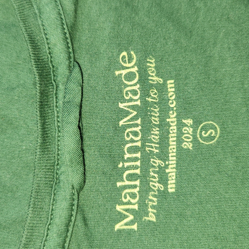 Mahina Made Lei Pili Tee Mauka Forest Pine Green S T-Shirt MahinaMade Koko Small - Picture 11 of 15